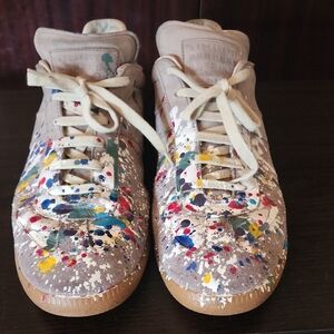 Maison Martin Margiela Multicolor Paint-Splatter Sneakers
